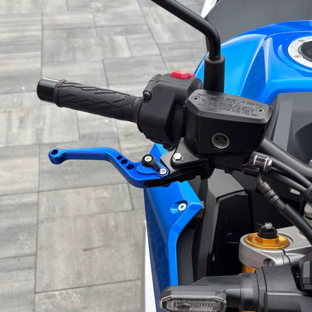 Short Blue Clutch & Brake Levers For Yamaha YZF-R6 1999-2004p