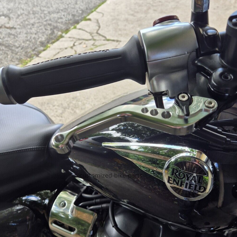 Royal Enfield Super Meteor 650 2023-2025 | Short Clutch Brake Lever Set - Silver