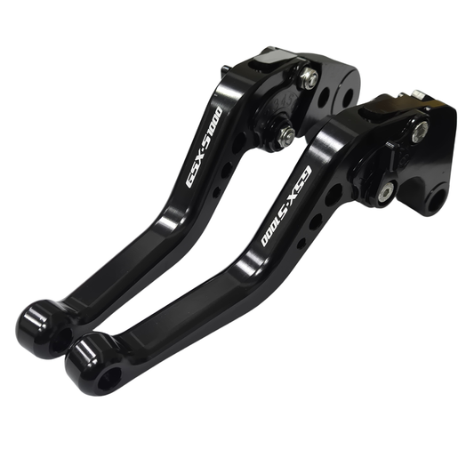 CNC Suzuki GSX-S1000 / F 2015-2020 Short Clutch Brake Lever Set - Black/Black