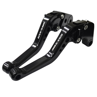 CNC Suzuki GSX-S1000 / F 2015-2020 Short Clutch Brake Lever Set - Black/Black