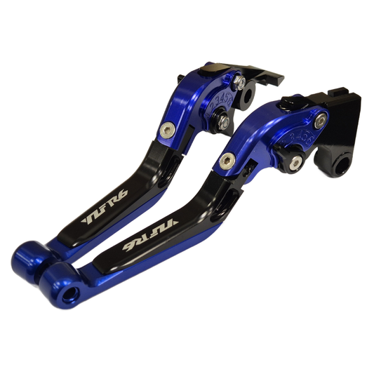 YAMAHA YZF-R6 1999-2004 Blue/Black Addjustabl Extendable Brake & Clutch Levers