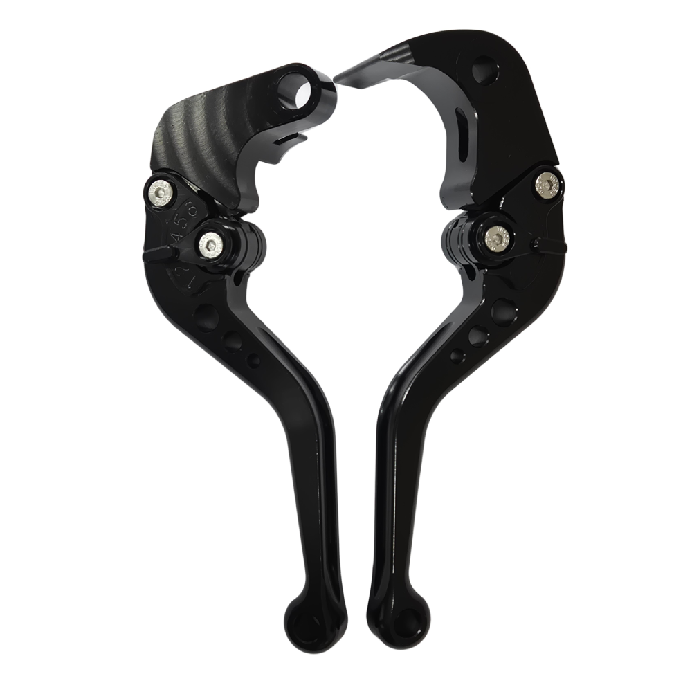 CNC Suzuki GSX-S1000 / F 2015-2020 Short Clutch Brake Lever Set - Black/Black