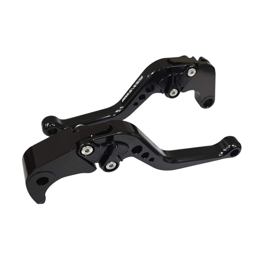 CNC Suzuki GSX-S1000 / F 2015-2020 Short Clutch Brake Lever Set - Black/Black