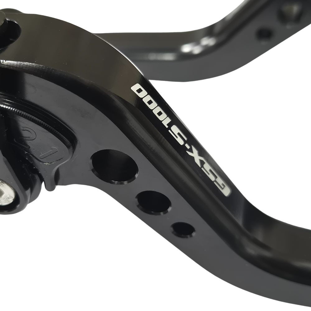 CNC Suzuki GSX-S1000 / F 2015-2020 Short Clutch Brake Lever Set - Black/Black