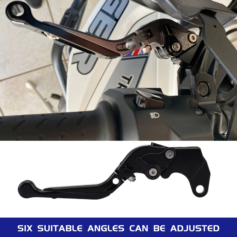 Yamaha MT-07 2014-2025 Adjustable Clutch Brake Lever Set - Blue / Black