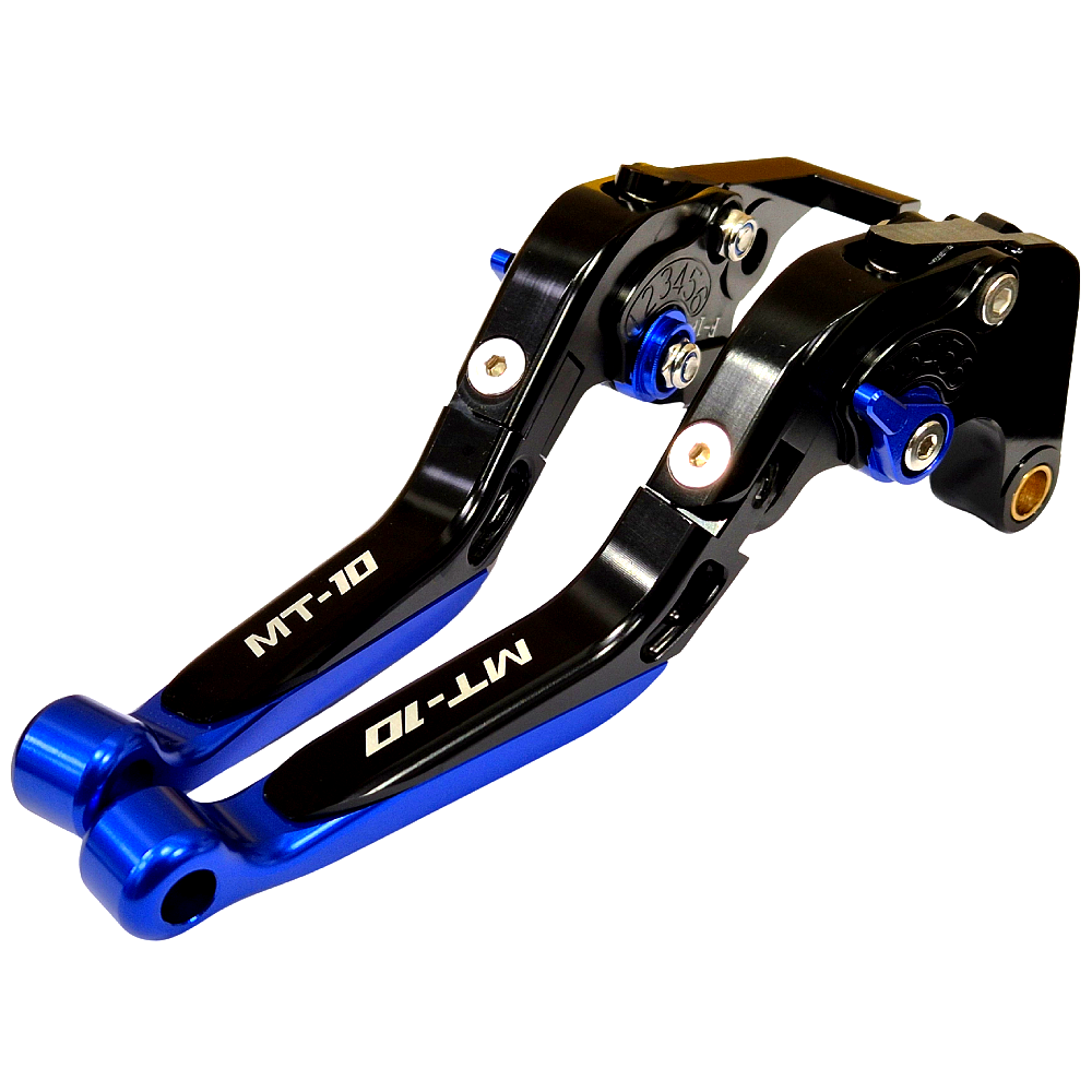 Blue/Black Adjustable Clutch Brake Lever Set - Yamaha MT-10 SP / MT-10 2016-2021