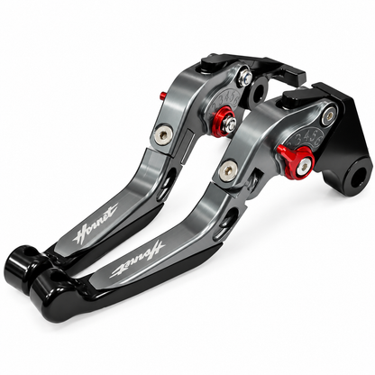 Titanium / Black Clutch Brake Lever Set - Honda CB599 / CB600 HORNET 1998-2006
