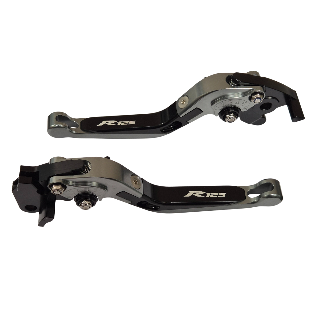 Yamaha YZF-R125 2014-2018 Adjustable Clutch Brake Lever Set - Titanium / Black
