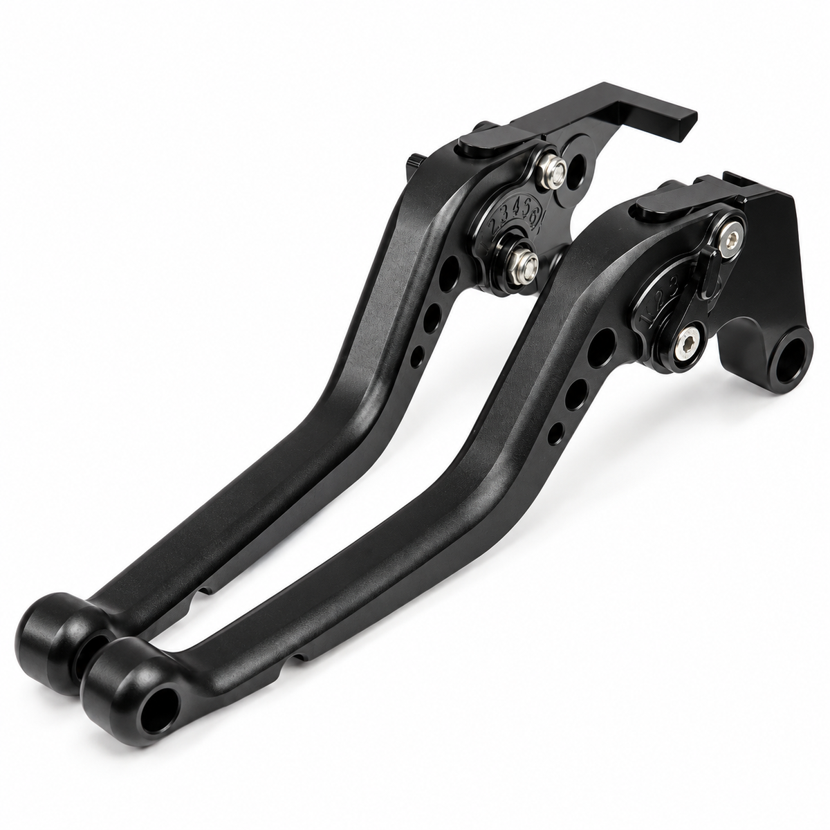 Long Black Clutch & Brake Levers For Yamaha Tracer 7 / 7GT 2021-2024