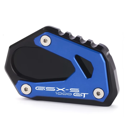 Blue CNC Side Stand Kickstand Shoe Extender - Suzuki GSX-S1000GT 2024-2026