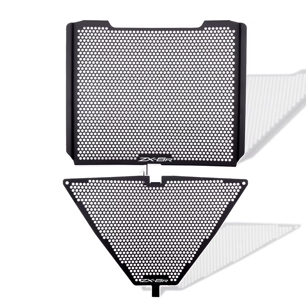 Motorcycle Aluminum Radiator & Oil Cooler Guard Kawasaki ZX-6R 2024-2026
