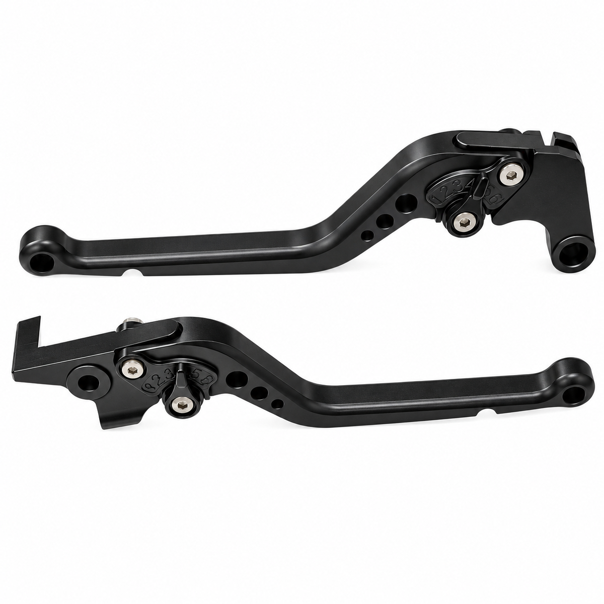 Long Black Clutch & Brake Levers For Yamaha Tracer 7 / 7GT 2021-2024
