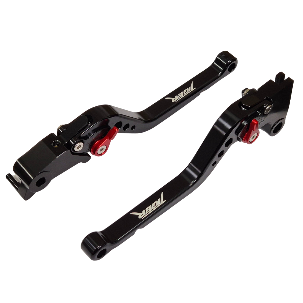 Triumph Tiger 850 SPORT 2021-2026 Long Black Clutch & Brake Levers