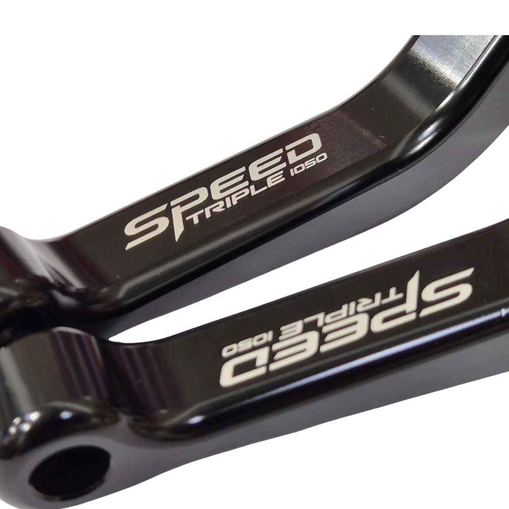 Short Black Clutch & Brake Lever - Triumph Speed Triple 1050 2011-2015