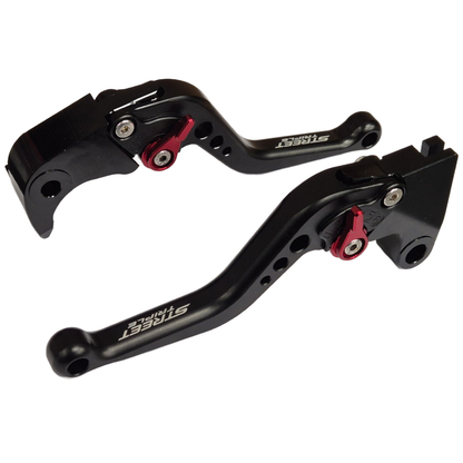 Short Black Clutch & Brake Lever For Triumph 675 Street Triple R / RX 2009-2016