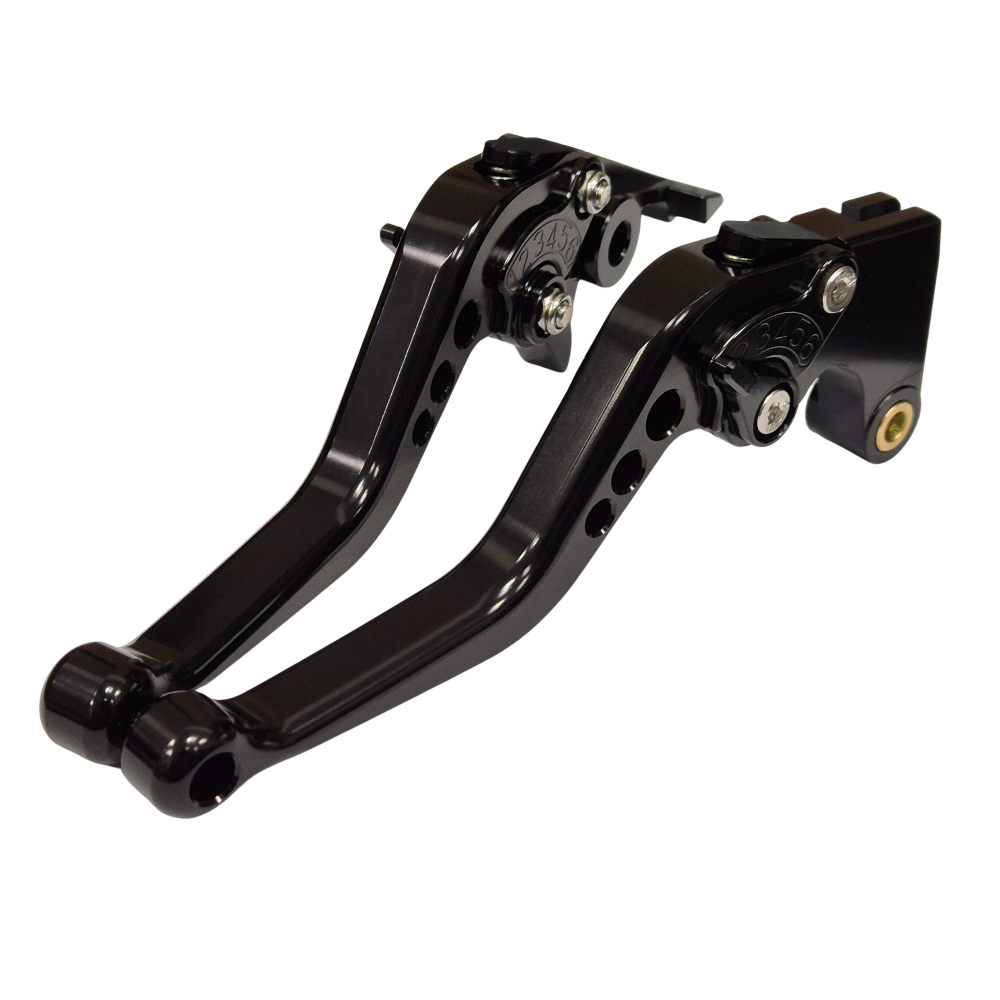 Short Black Clutch & Brake Levers For Yamaha YZF-R6 1999-2004