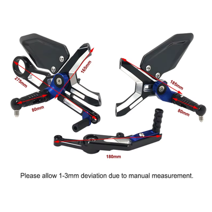BMW S1000RR / M1000RR Rearsets Foot Pegs Pedal Heel Guard (2019–2026)