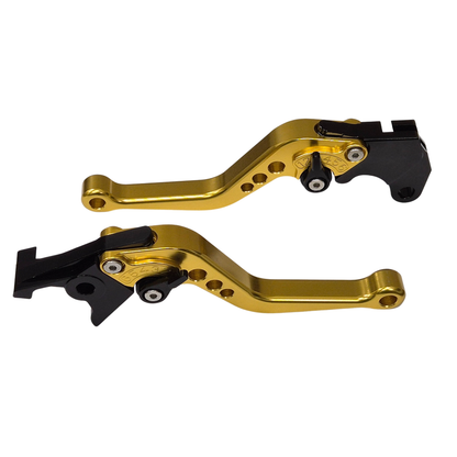 Short Gold Clutch & Brake Levers For Suzuki Gladius SFV650 2009-2016