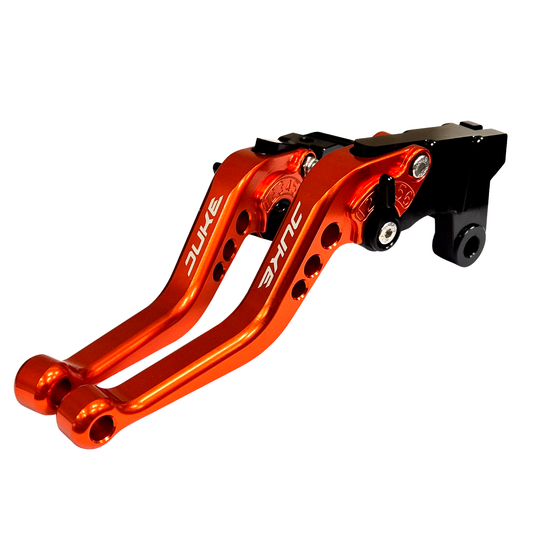 KTM 790 Duke 2018-2026 ORANGE SHORT ADJUSTABLE BRAKE & CLUTCH LEVER SET