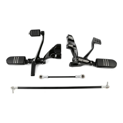 Black Forward Controls Kit Fit Harley Sportster XL 883 1200 2004-2013