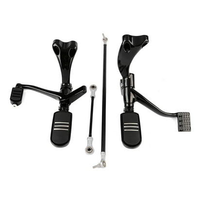 Black Forward Controls Kit Fit Harley Sportster XL 883 1200 2004-2013