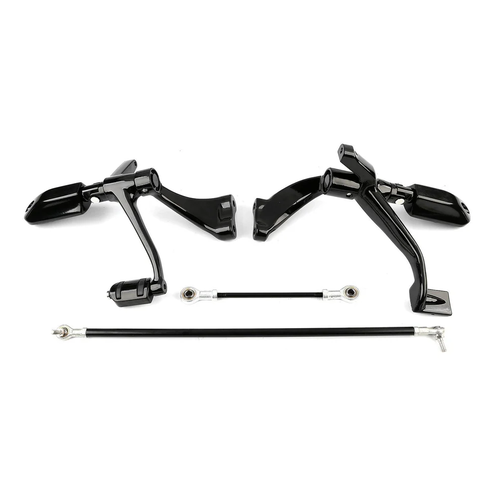 Black Forward Controls Kit Fit Harley Sportster XL 883 1200 2004-2013