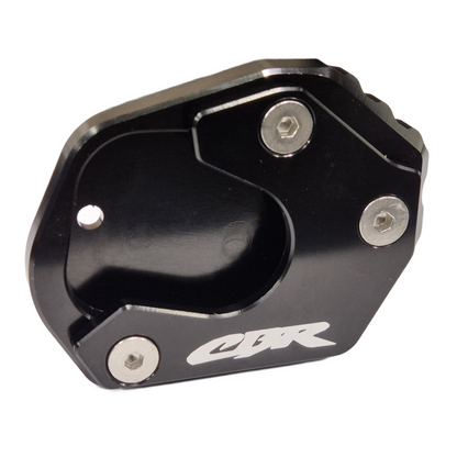 Black Side Stand Kickstand Shoe Extender - Honda CBR650R / CBR500R 2013-2025