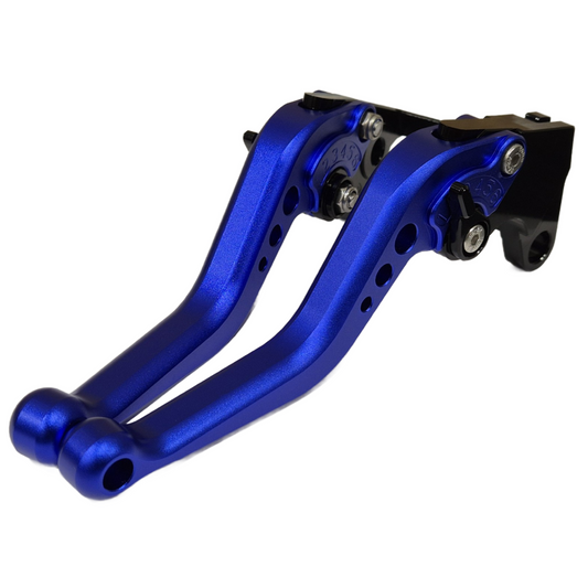 Short Blue Clutch & Brake Levers Yamaha YZF-R125 / MT-125 / XSR 125 2020-2025