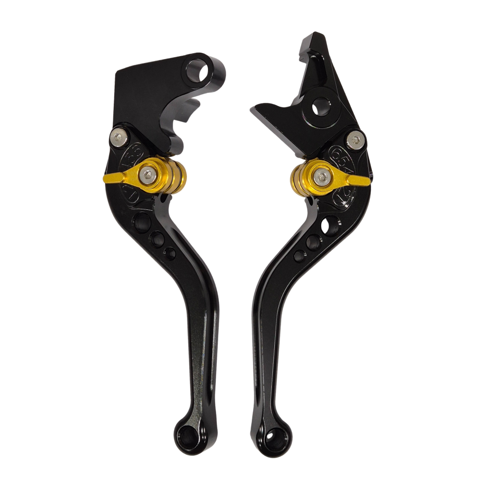 Short Black Gold Clutch & Brake Levers - Suzuki GSX-S1000 GSX-S1000GT 2021-2025