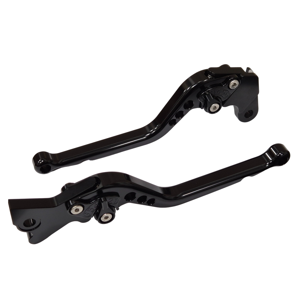 Long Black Clutch & Brake Levers For Aprilia RX 125 2021-2026