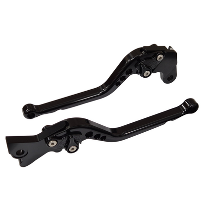 Long Black Clutch & Brake Levers For Aprilia RX 125 2021-2026
