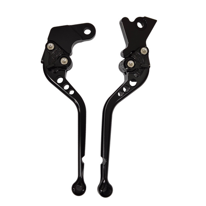 Long Black Clutch & Brake Levers For Aprilia SX125 2021-2025