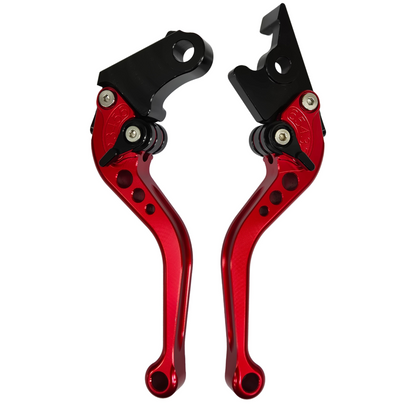 Short Red Clutch & Brake Levers For Honda GB350s 2024-2026