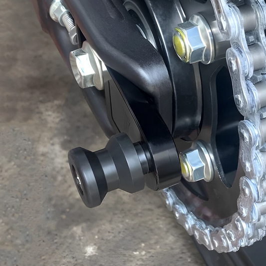 Off-Set Black Rear Spools Paddock Stand Bobbins Honda CB1000 Hornet / SP 2025