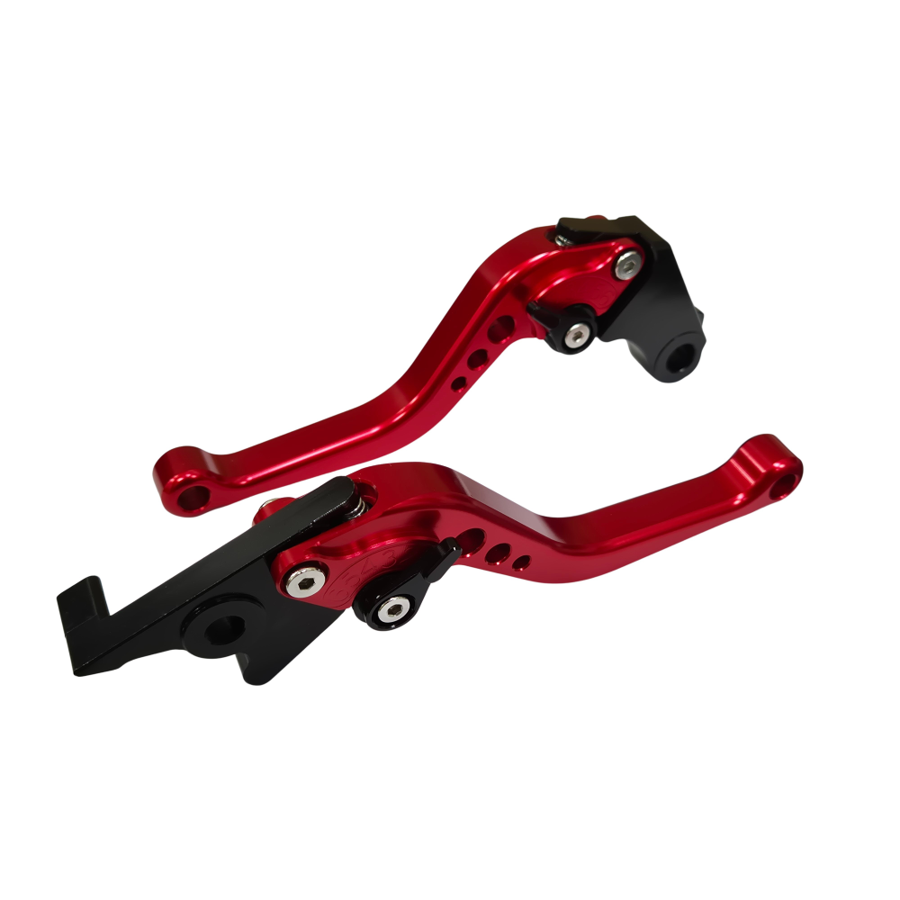 Short Red Clutch & Brake Levers For Honda GB350s 2024-2026