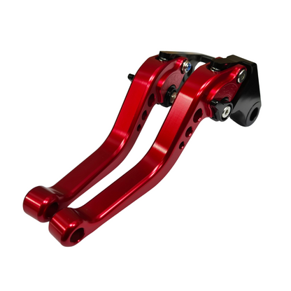 Short Red Clutch & Brake Levers For Honda GB350s 2024-2026