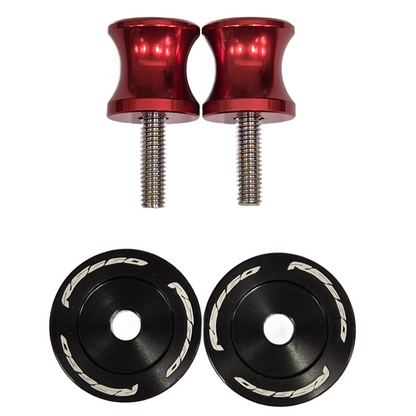 Aprilia RS660 RS 660 Rear Swingarm Spools Paddock Stand Bobbins - Red