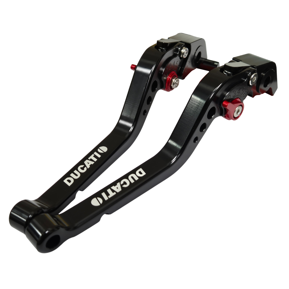 Long Black Clutch & Brake Levers - Ducati Multistrada 1200 / 1260 / S / GT