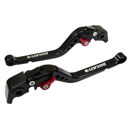 CNC Long Black Clutch & Brake Levers For Ducati Streetfighter 848 2012-2015