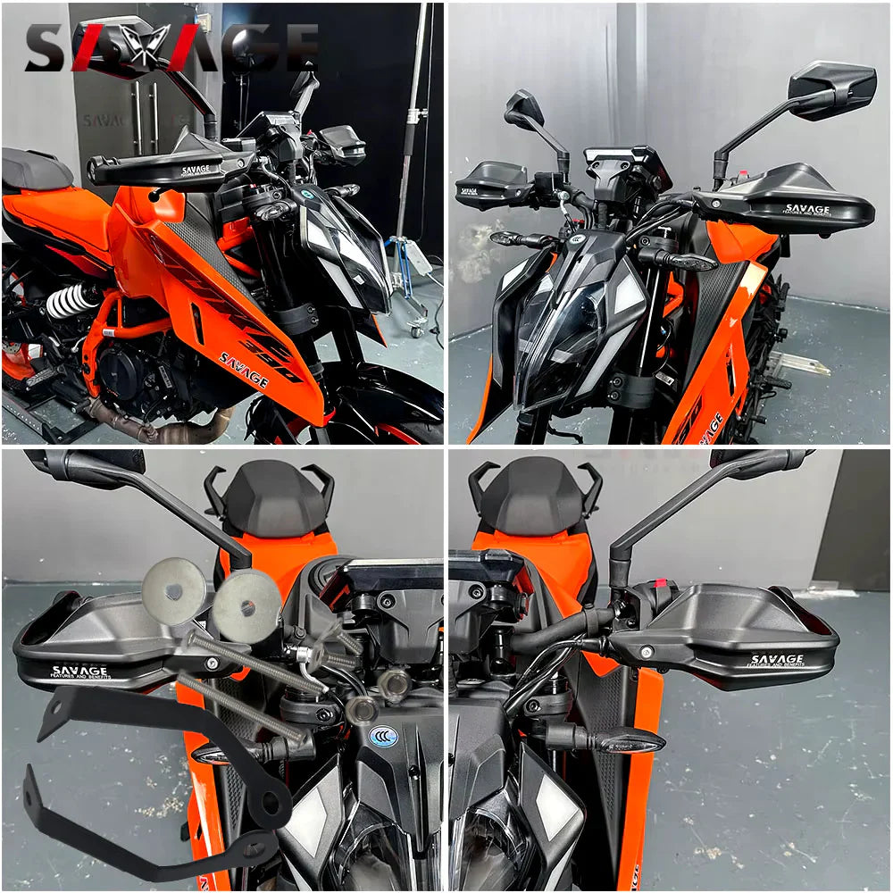 Full Set Handguard Shield Hand Guard Protector - KTM Duke 125 390 2014-2026