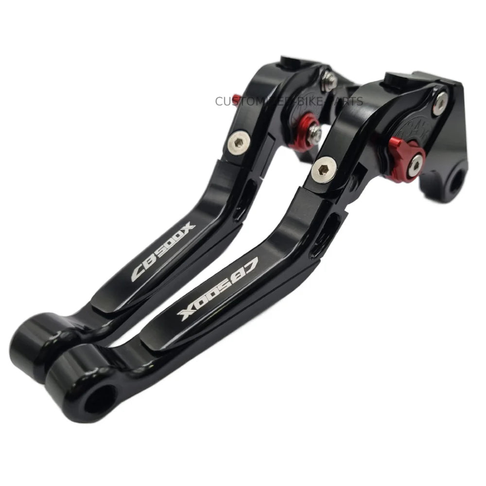Black Adjustable Extendable Brake & Clutch Levers - Honda CB500X 2022-2025