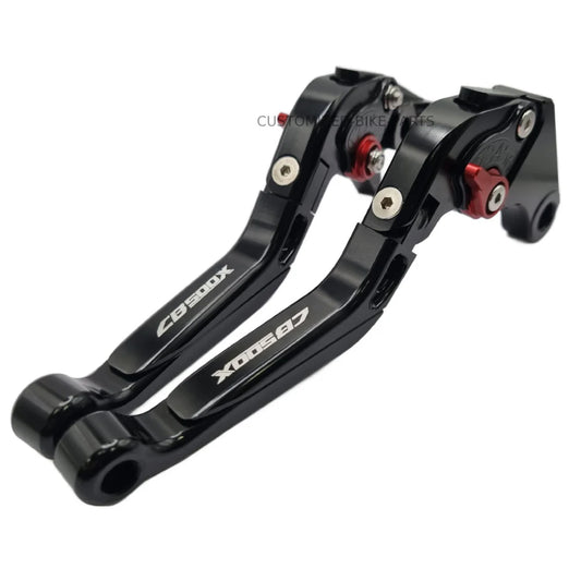 Black Adjustable Extendable Brake & Clutch Levers - Honda CB500X 2022-2025