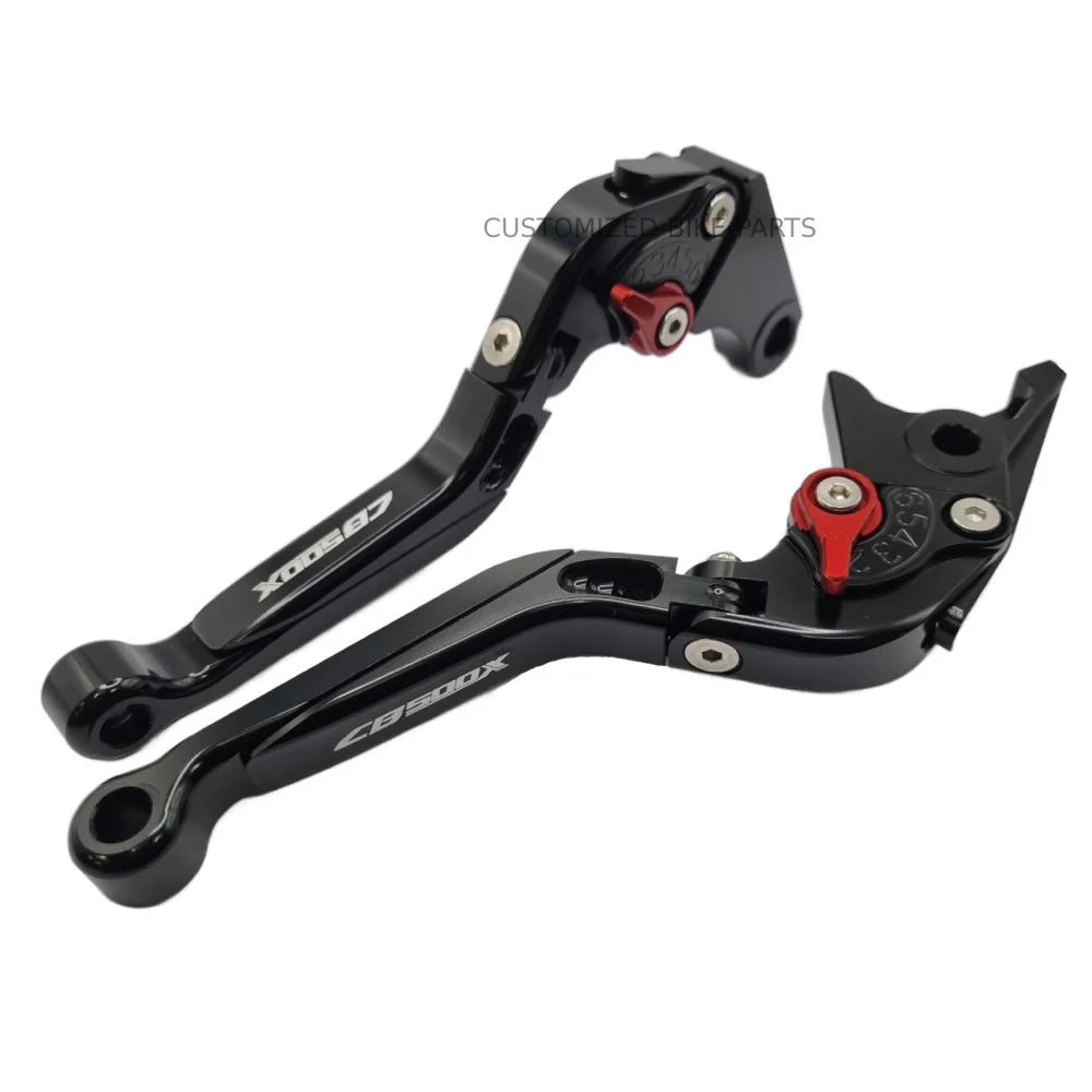 Black Adjustable Extendable Brake & Clutch Levers - Honda CB500X 2022-2025