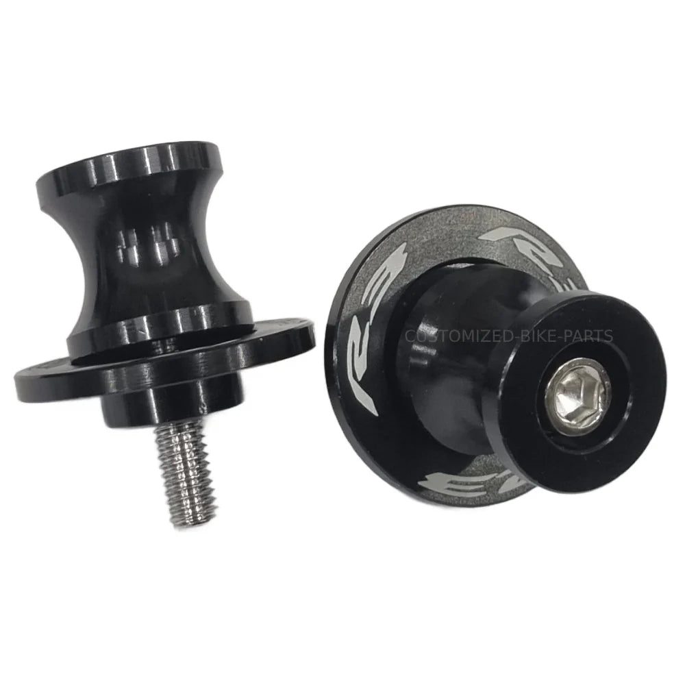Black Rear Swingarm Spool Paddock Stand Bobbin - Yamaha YZF-R3 2015-2026