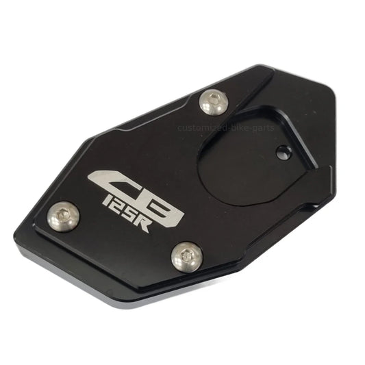 Black Side Stand Kickstand Shoe Extender - Honda CB125R Neo Sports 2018-2025