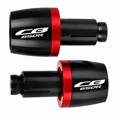 Honda CB650R 2019-2026 Handlebar Bar Ends - Black / Red