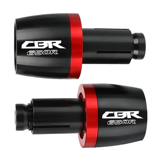 Honda CBR650R 2019-2026 Handlebar Bar Ends - Black / Red