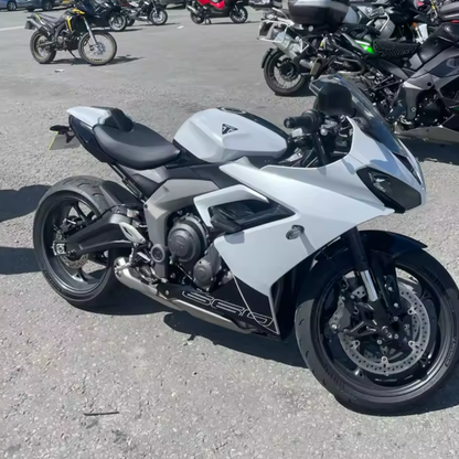 Triumph Daytona 660 2024-2026 Rear Pillion Passenger Seat Cowl White