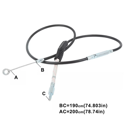 Clutch Cable 74.8" For Harley Touring Road King Glide 2008-2013