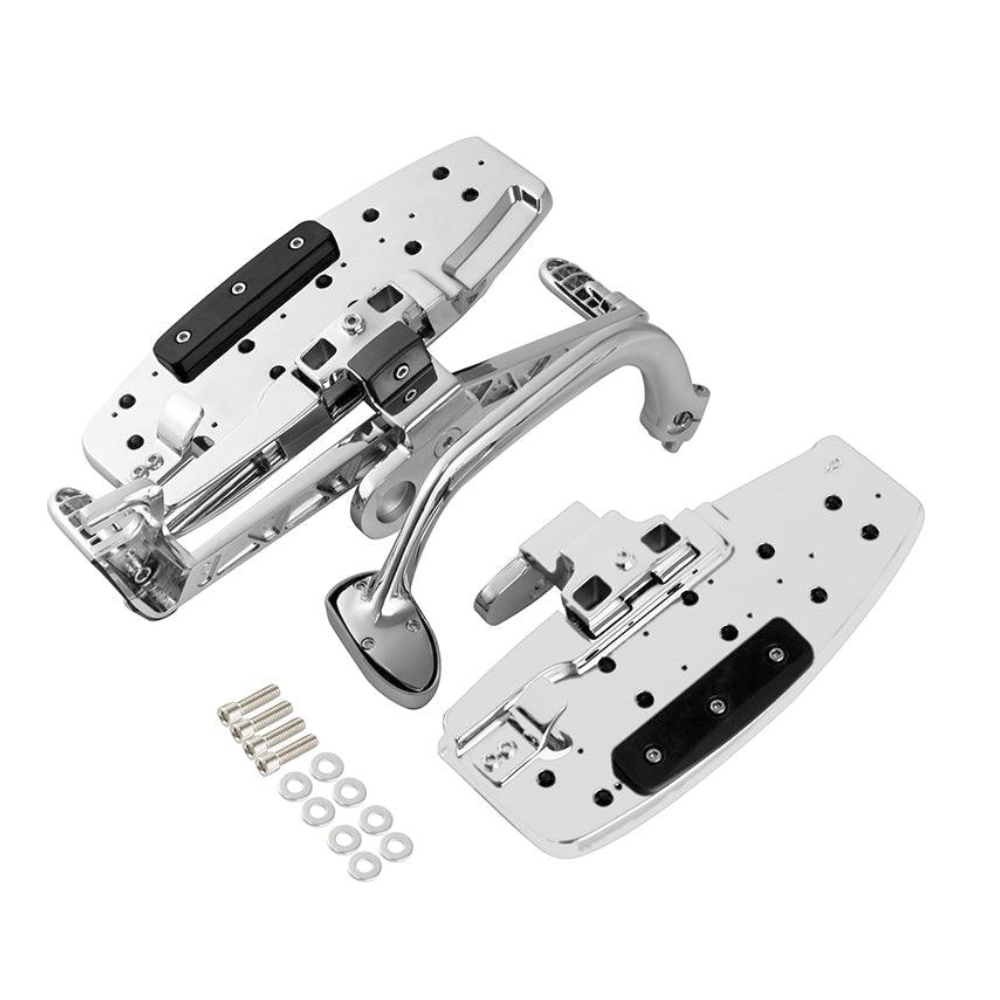 Chrome Driver Floorboards w/ Heel-Toe Shifter for GL1800 F6B Valkyrie 2001-2017